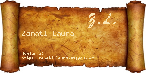 Zanati Laura névjegykártya